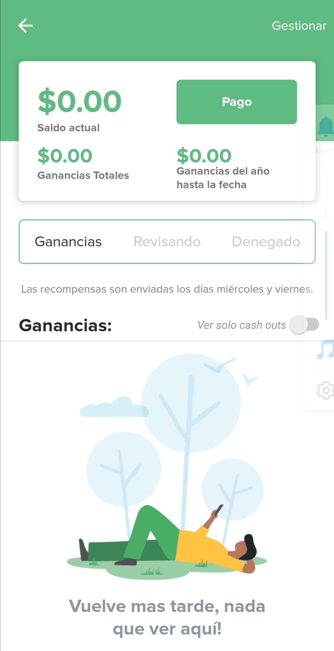 Gestionar pago